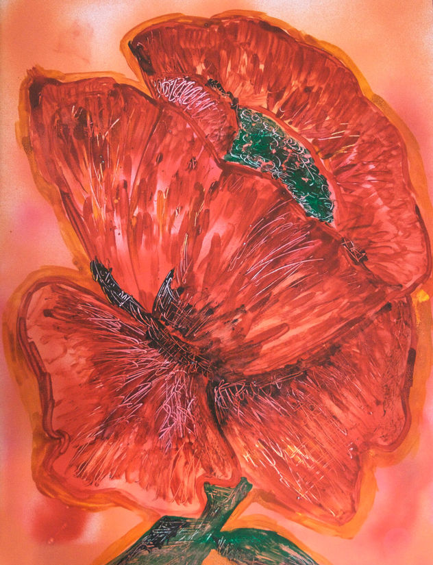 flor roja