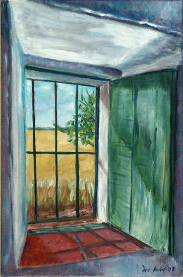 A TRAVÉS DE LA VENTANA Oil Canvas Landscaping