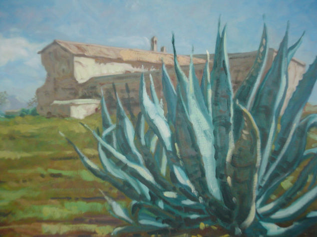 Barranco del Tesoro Oil Canvas Landscaping