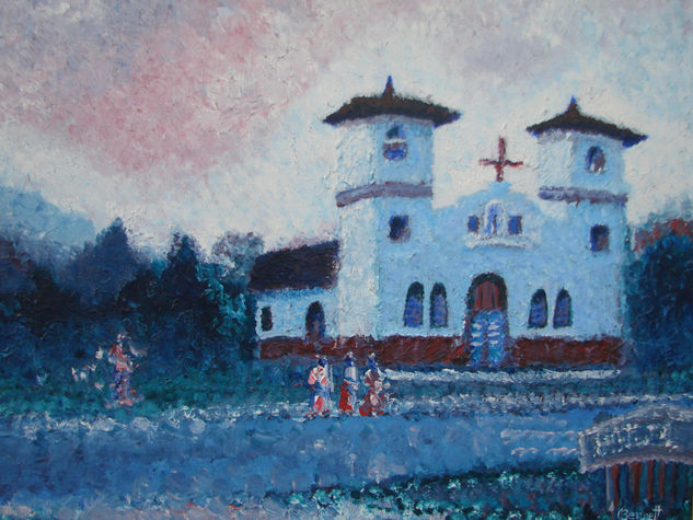 Iglesia de El Valle No. 1 Acrylic Canvas Landscaping