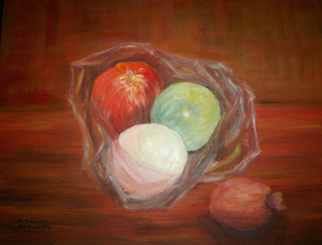 Bodegón con frutas