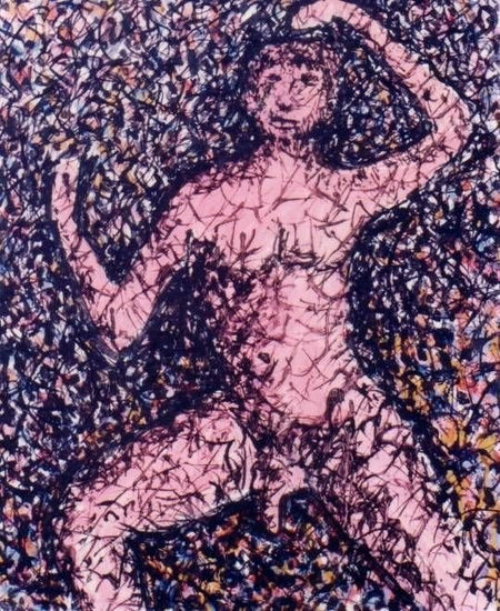 R097.MUTACIÓN XXVIII,1988 Acrílico Lienzo Desnudos