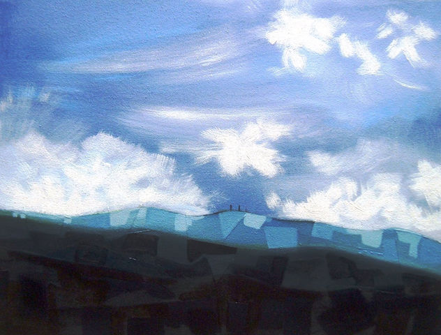 No. 6. serie LIMITE. acrilico sobre lona. 120 x 60 cms. 2008.