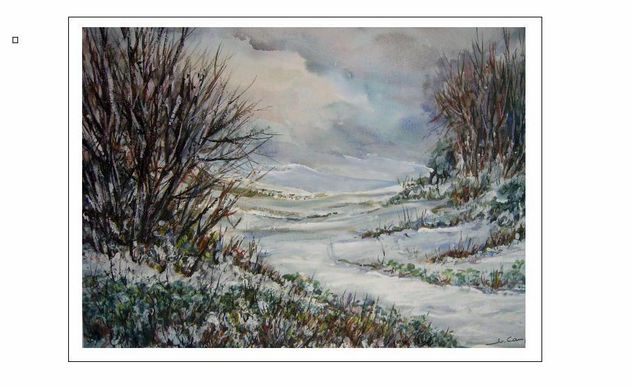 nieva en la montaña