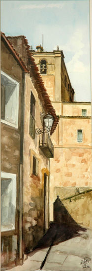 Calle de la Iglesia Watercolour Paper Landscaping