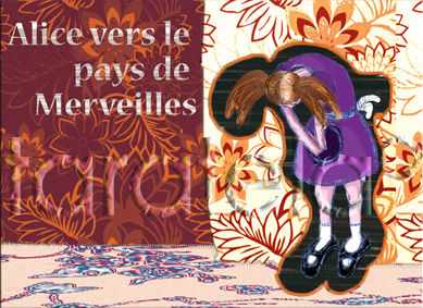 Alice vers le pays de Merveilles Mixed Media