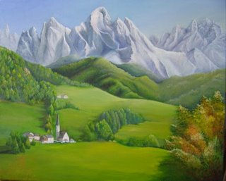 Alpes Suizos Oil Canvas Landscaping