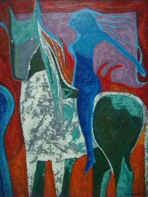 "sin titulo" Acrylic Paper Figure Painting