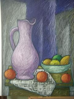 "sin titulo" Pastel Paper Still Life Paintings