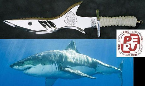tiburones (arte en acero)