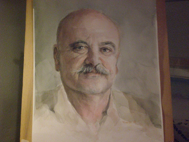 El Autor Watercolour Paper Portrait