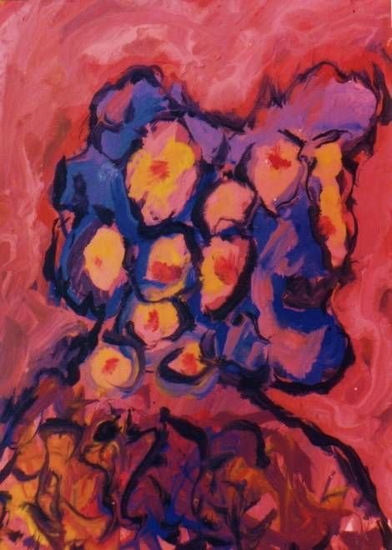 R086.MUTACIÓN XXII ,1987 Acrylic Panel Figure Painting