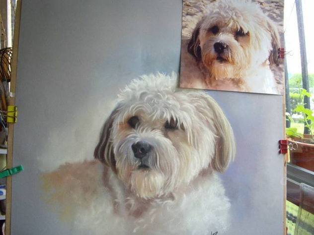 amigo ( retrato por encargo a pastel)