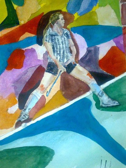 HOCKEY HIERBA Watercolour Paper Sports