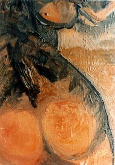 R005.DESNUDO EN ROJO,1975 Oil Canvas Nude Paintings