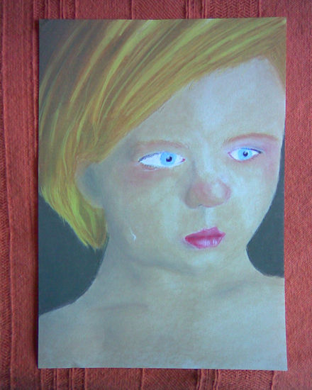 bella  tristeza Pastel Paper Portrait