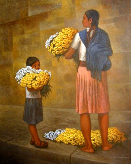 La esperanza Oil Canvas Figure Painting