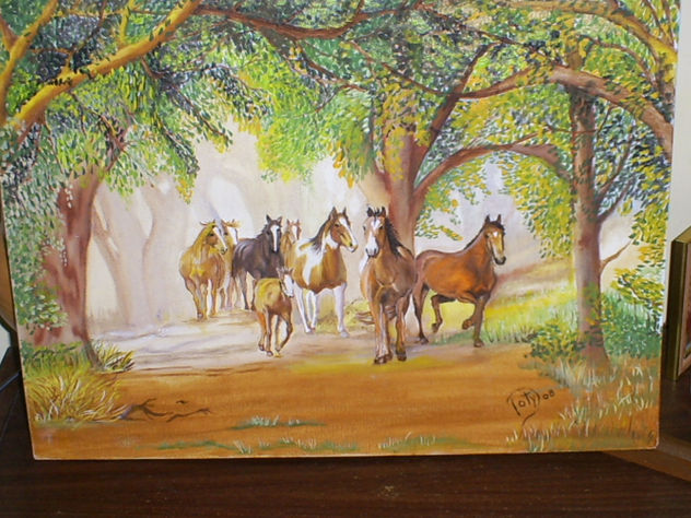 manada en el bosque