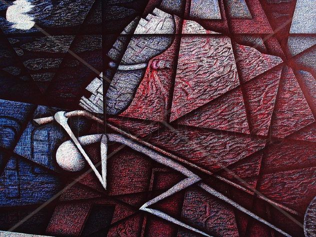 "Supervivencia en el cemento" (birome)