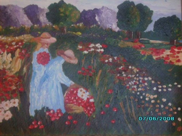 De amapolas Oil Canvas Landscaping