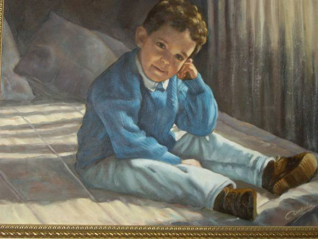 VICTOR   ( retrato al oleo) Oil Canvas Portrait