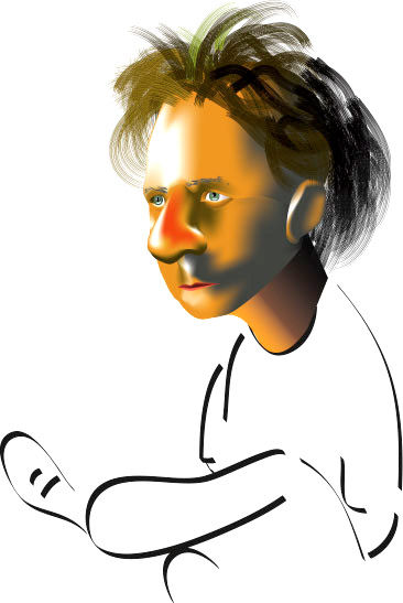 Caricatura Dustin Hoffman