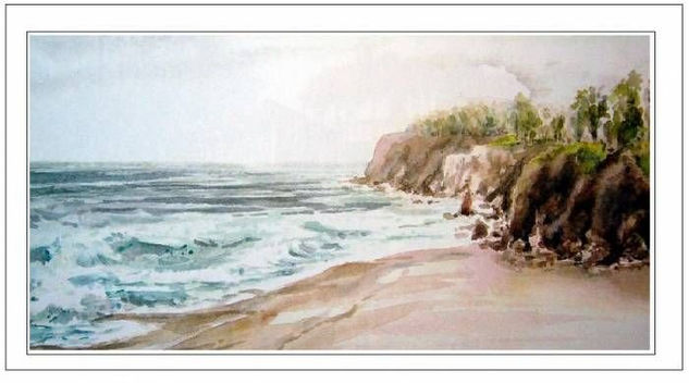 playa asturiana Watercolour Paper Landscaping