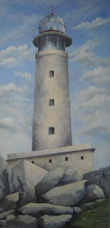 Faro Punta Nariga Oil Canvas Landscaping