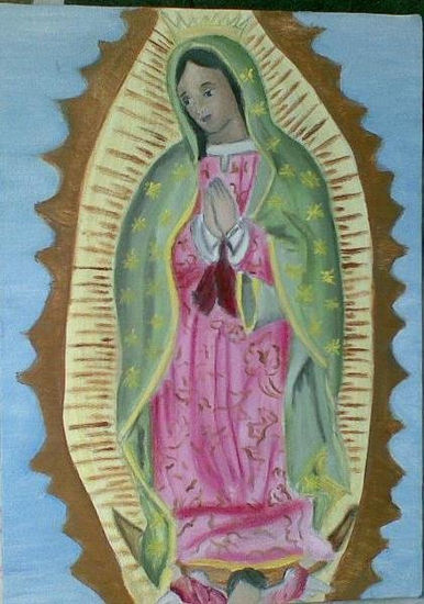 virgen Oil Canvas Figure Painting