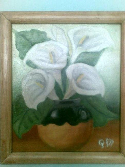 alkatracs Oil Canvas Floral Painting