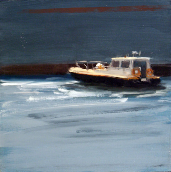 Prácticos Oil Panel Marine Painting