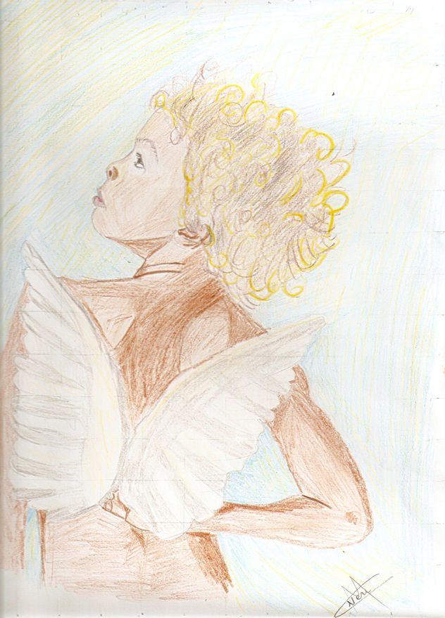 Niño aguantando sus alas