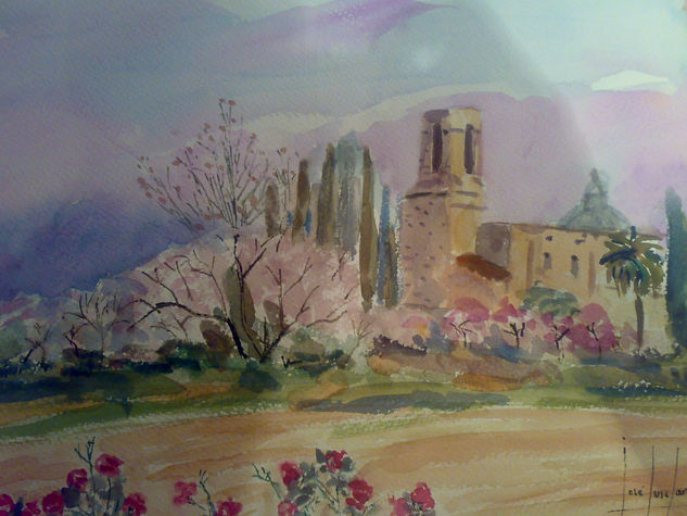 ERMITA CAN DEU SABADELL Watercolour Paper Landscaping