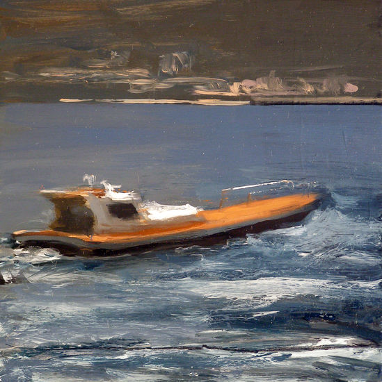 Prácticos Oil Panel Marine Painting