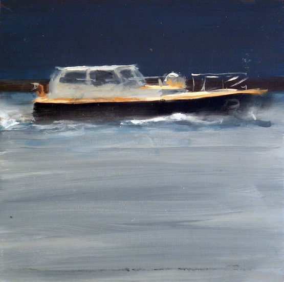 Prácticos Oil Panel Marine Painting