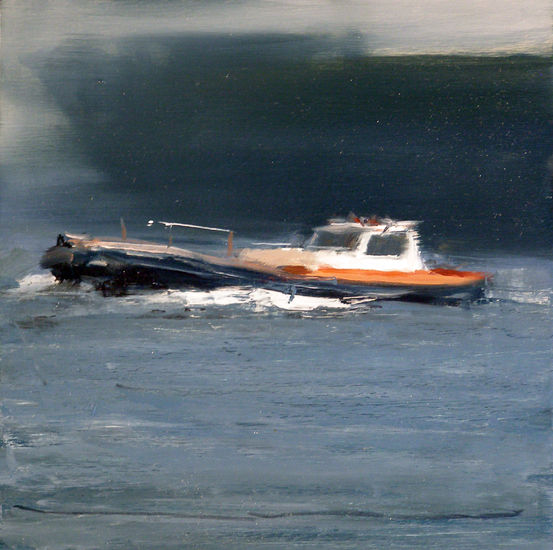 Prácticos Oil Panel Marine Painting