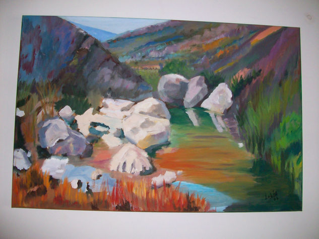 Paisaje con Rocas Oil Canvas Landscaping