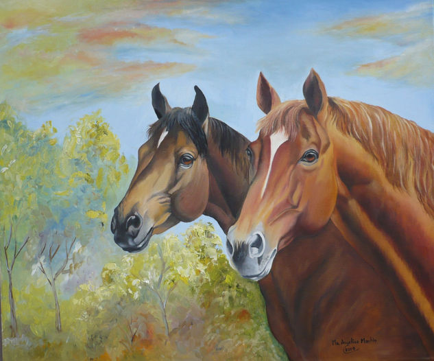 ENSILAR Y PLOMAZO Oil Canvas Animals