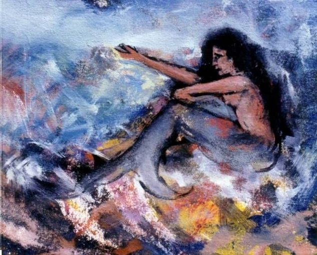 R100.SIRENA,1988 Acrylic Canvas Figure Painting