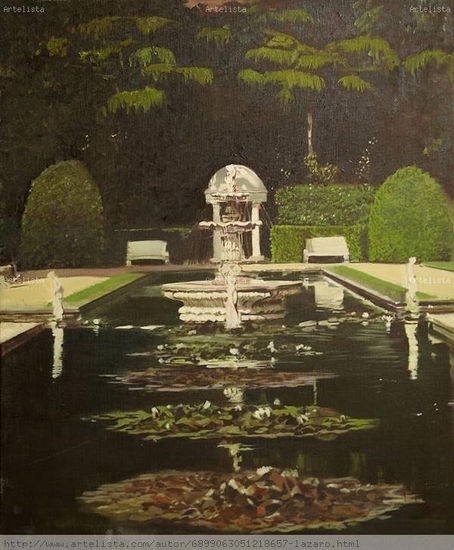 Jardín Italiano Oil Canvas Landscaping