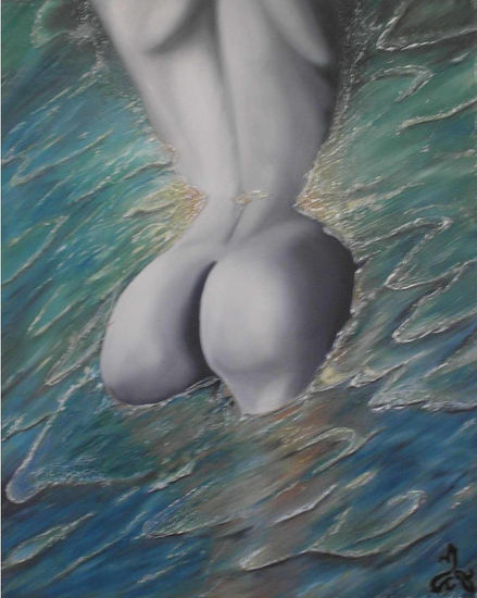 Chapuzon de color Oil Canvas Nude Paintings