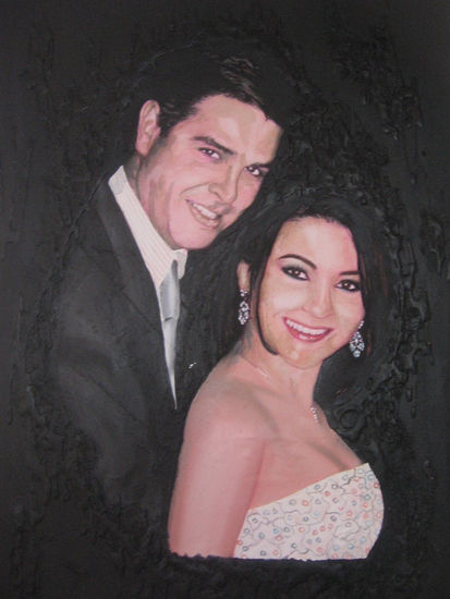 Retrato artistico I. Oil Canvas Portrait