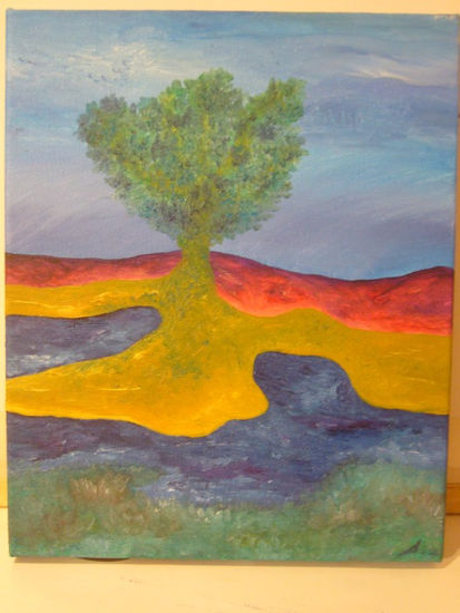 el árbol expansivo Oil Canvas Landscaping