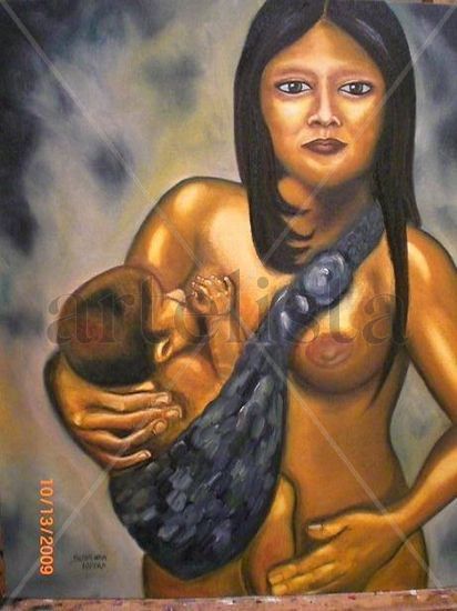 india Nakuk Oil Canvas Nude Paintings