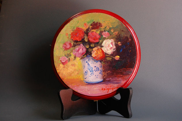 Albarelo con rosas