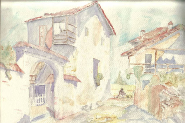 casa española acuarelas