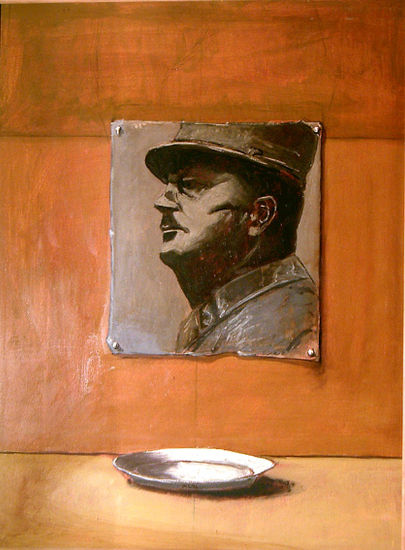 EL ENIGMA DE HITLER. 2ª PARTE Oil Panel Figure Painting