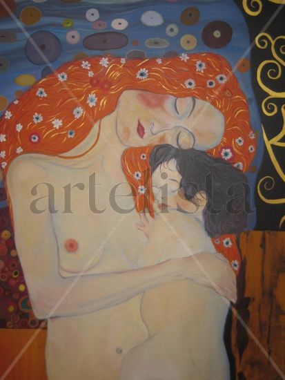 versión de las edades de la mujer Oil Canvas Figure Painting