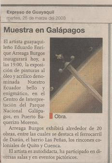 PRESS MUESTRA EN GALAPAGOS Others Others Others