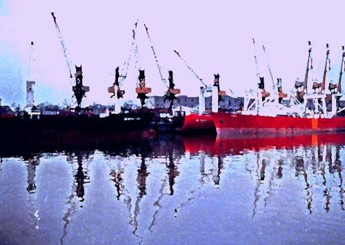 Barcos en Puerto Madero
